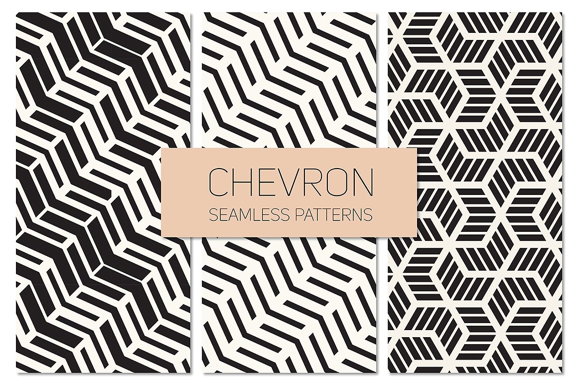 抽象几何图案无缝背景Chevron Seamless Pat