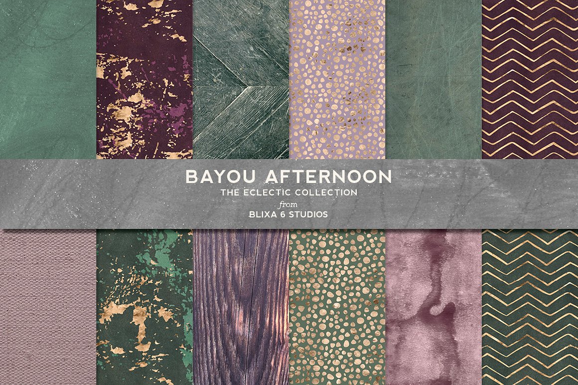 有机图形纹理设计背景Bayou Afternoon Gold