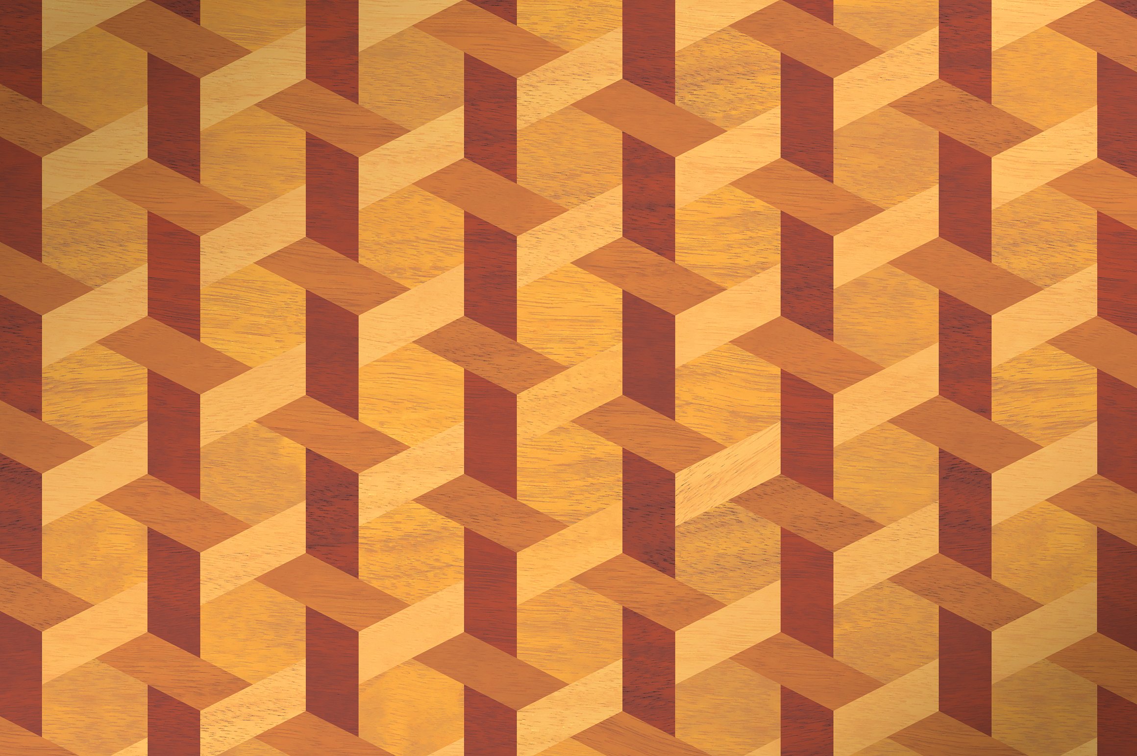 立体几何无缝背景Geometric Marquetry Pa