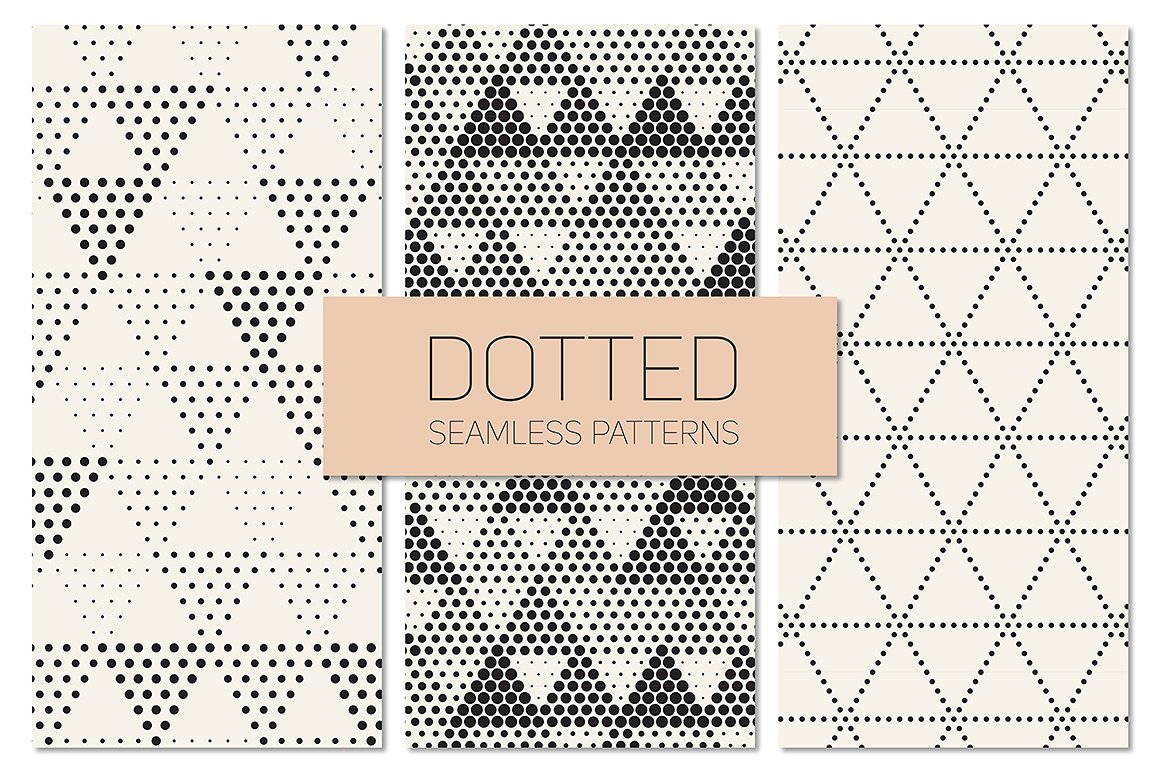 点状化图案无缝背景Dotted Seamless Patte