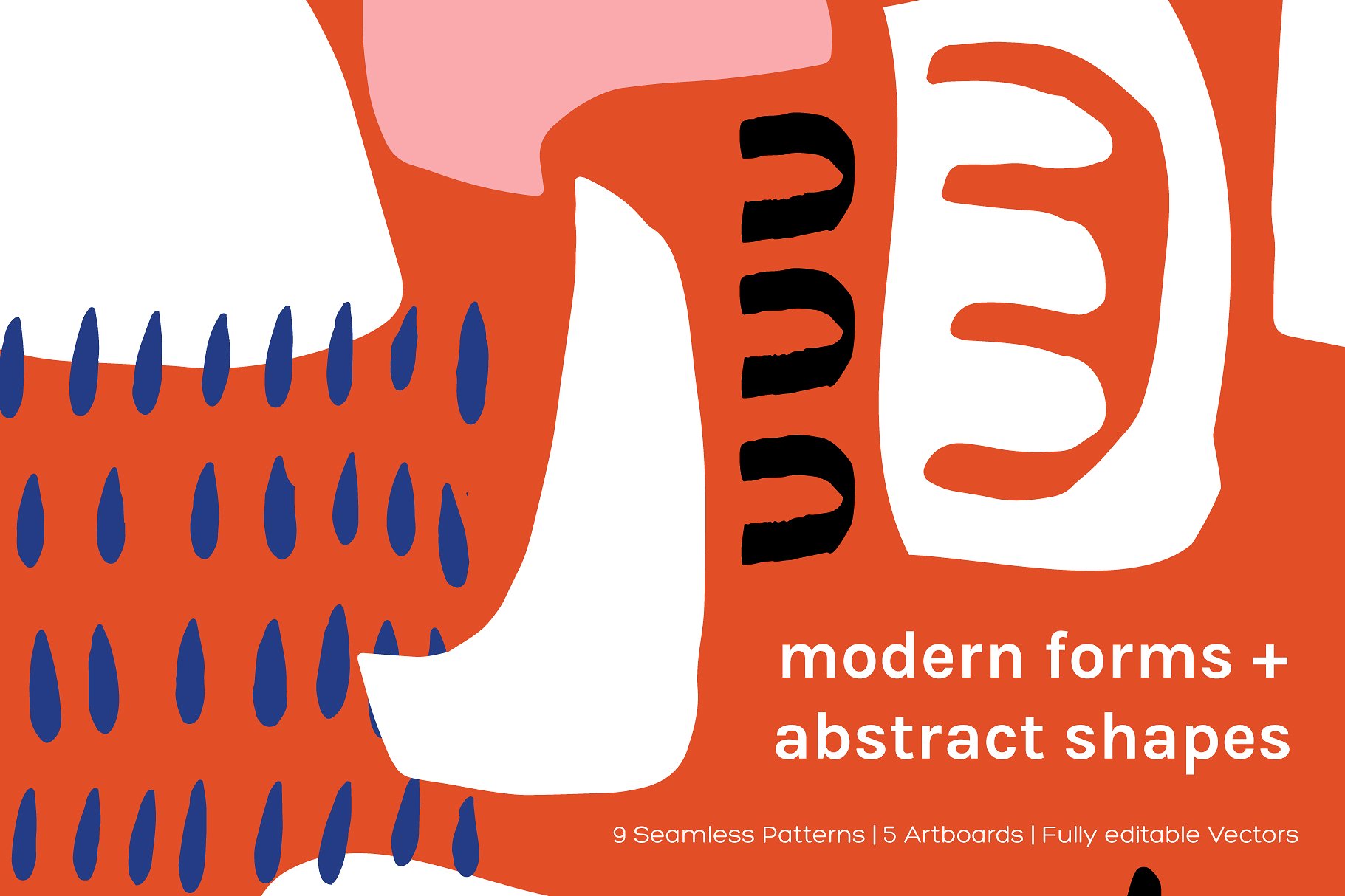 抽象艺术图形设计素材Modern Shapes | Artb