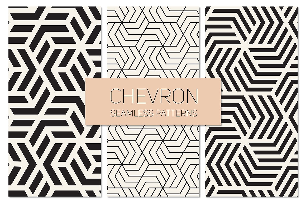 线条图案无缝背景Chevron Seamless Patte