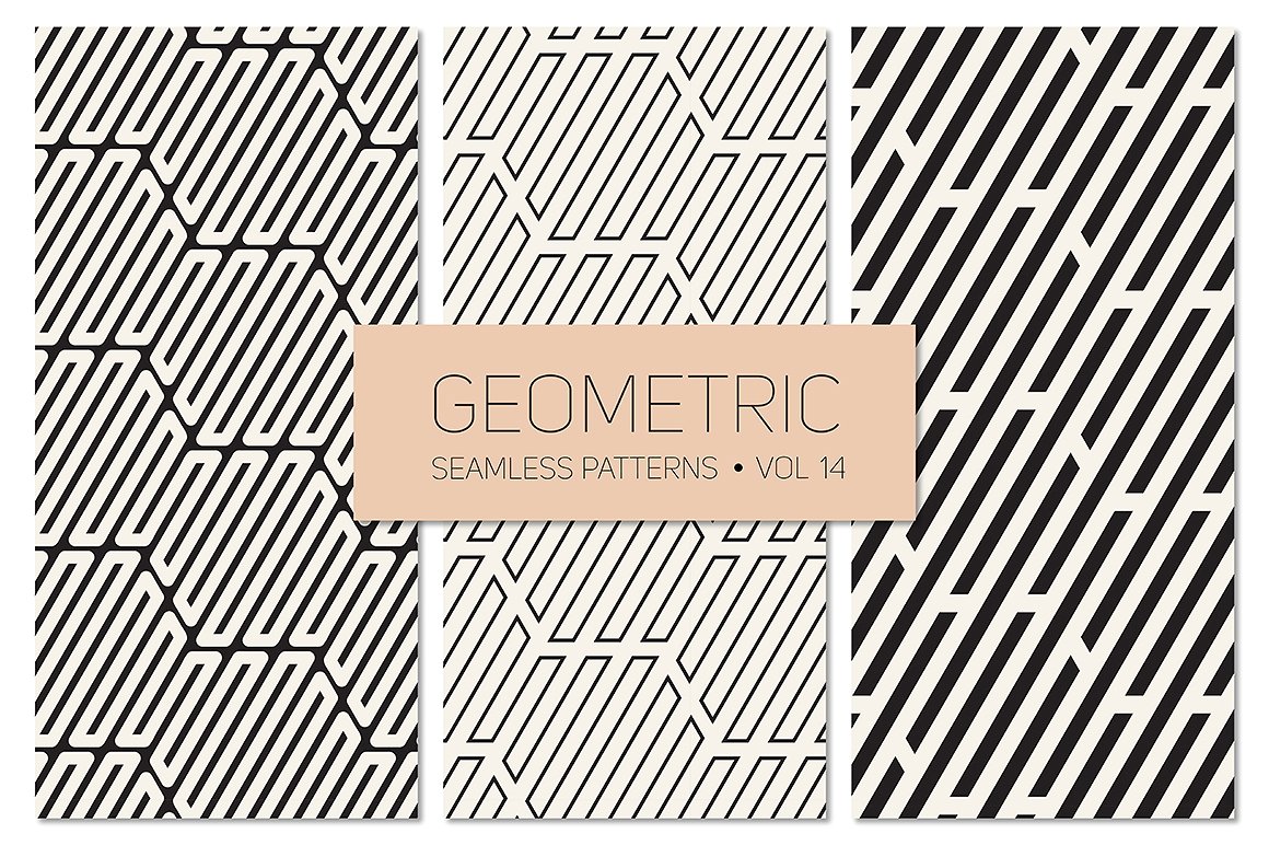 线条图案无缝背景Geometric Seamless Pat