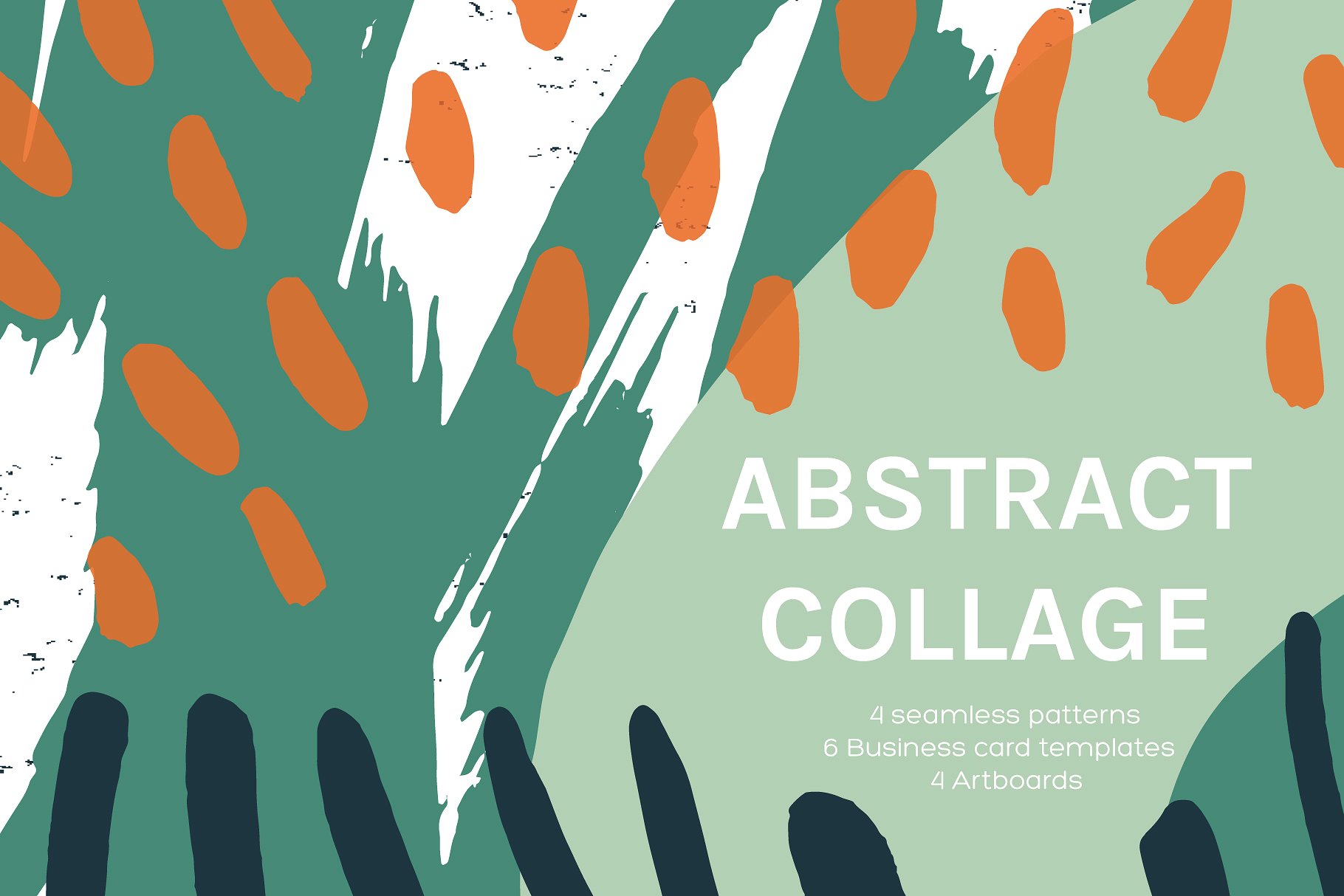 抽象艺术图案背景Abstract Collage | Des