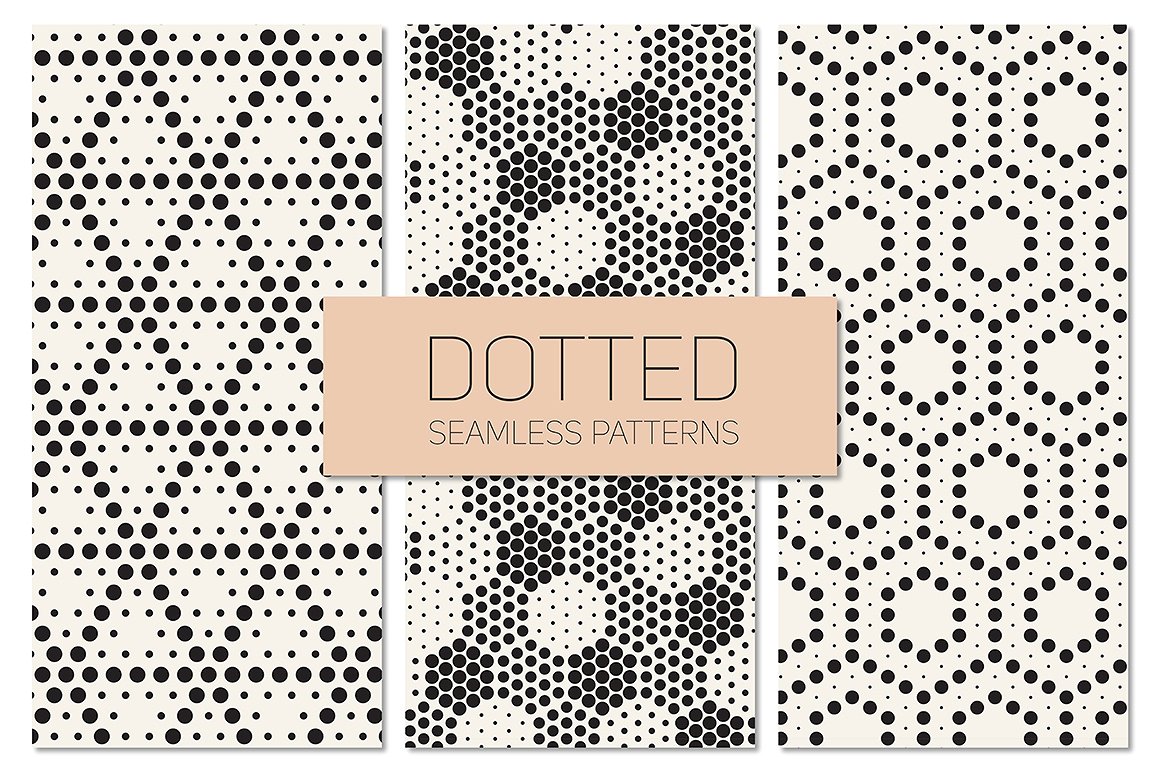 点状化图案无缝背景Dotted Seamless Patte