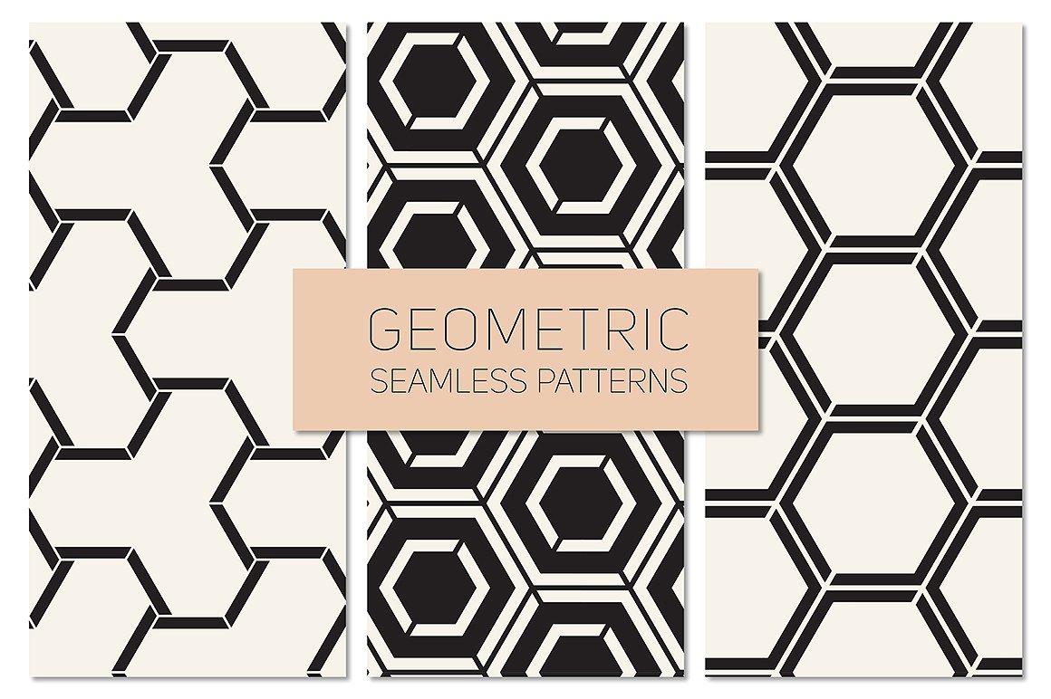 多边形背景设计素材Geometric Seamless Pa