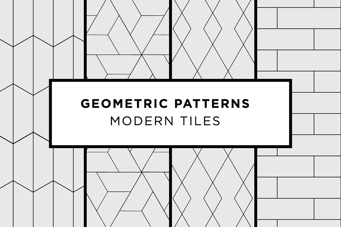 几何图案无缝背景Geometric Patterns - M