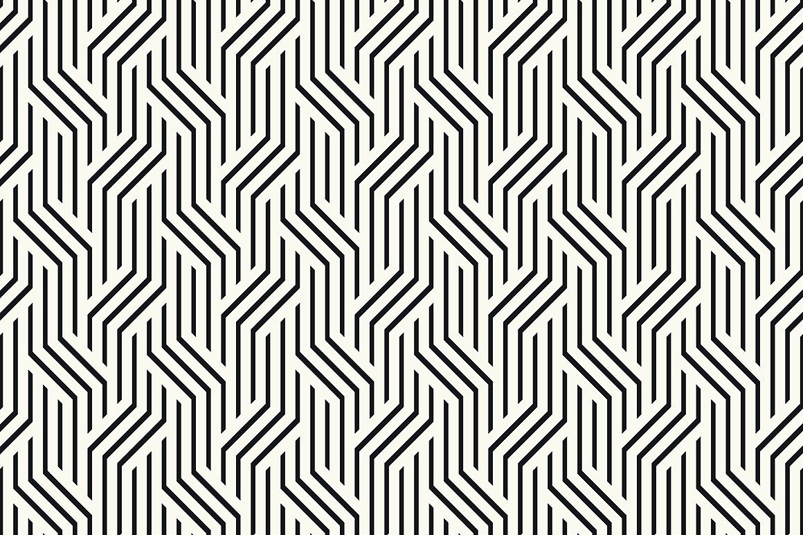 线条图案无缝背景Zig Zag Seamless Patte