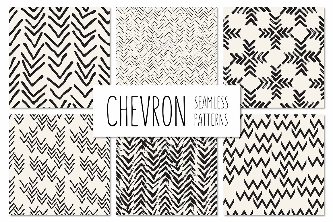 手绘图案无缝背景Chevron. Seamless Patt