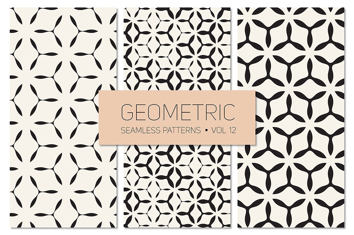 抽象图案无缝背景Geometric Seamless Pat