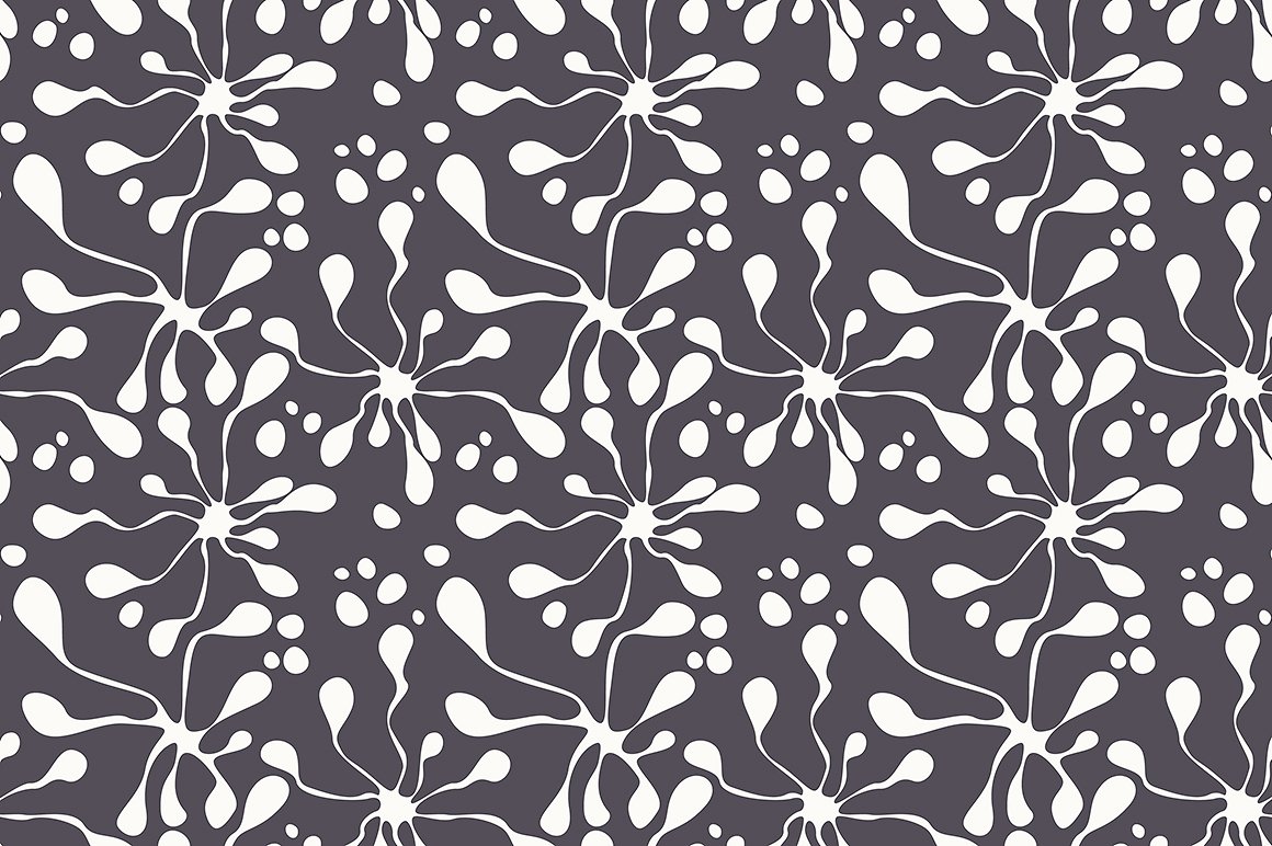 抽象艺术背景Blots. Seamless Patterns