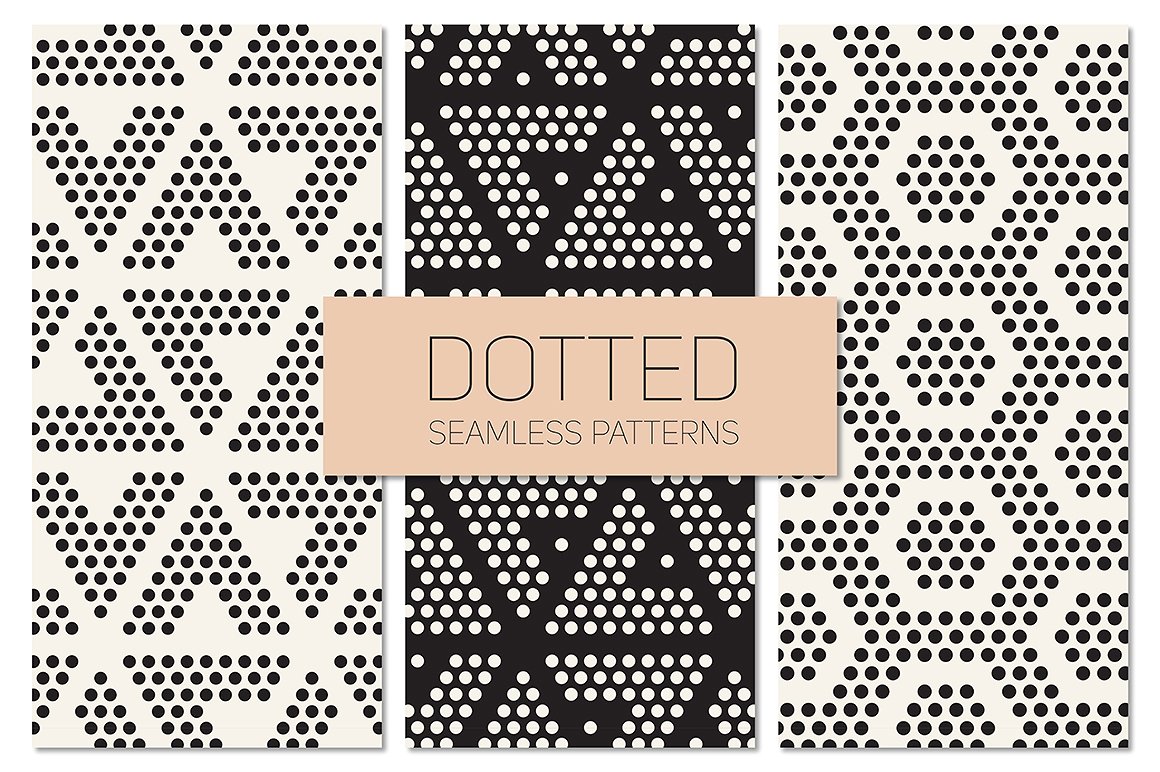 点状化图案无缝背景Dotted Seamless Patte