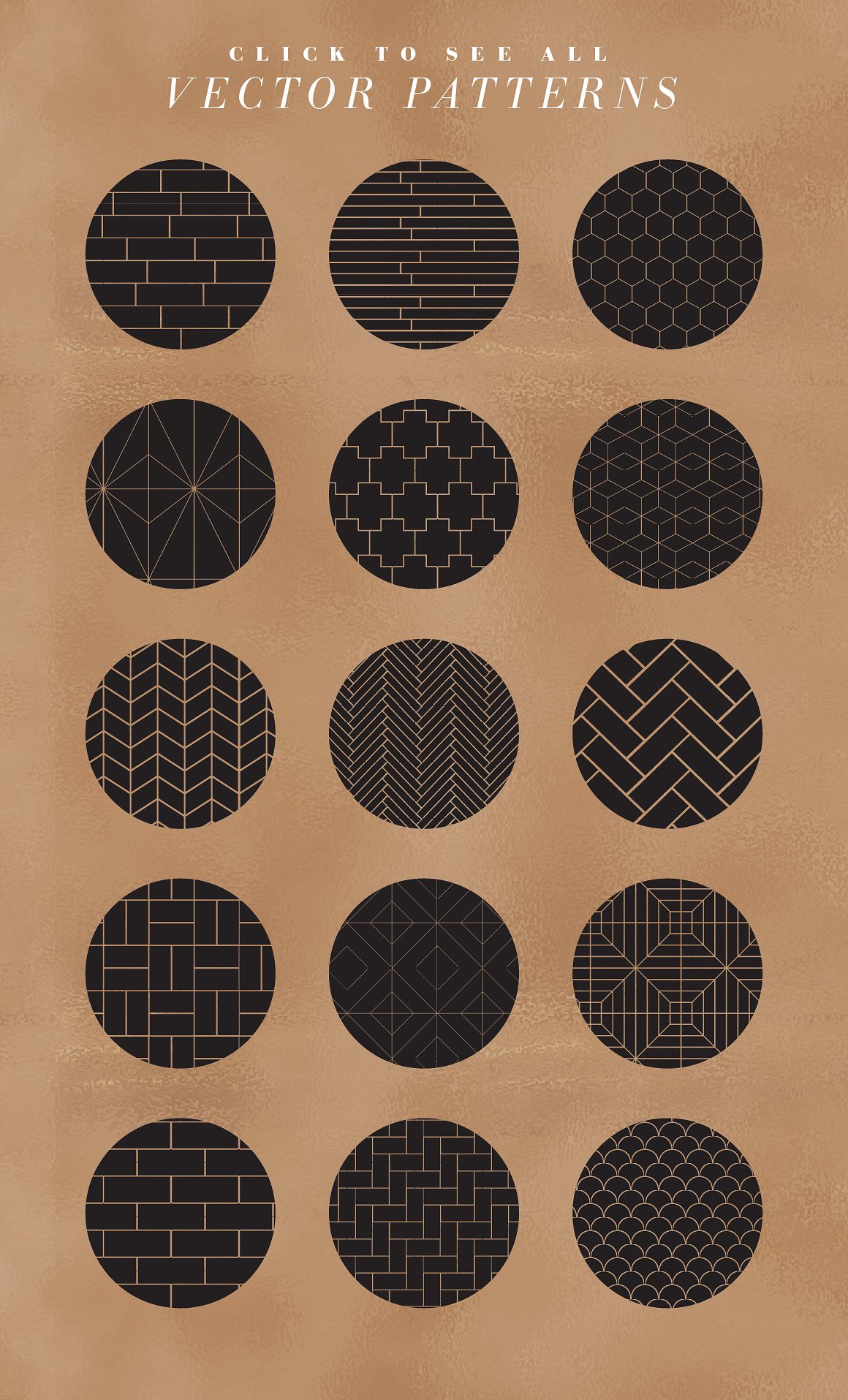 装饰图案无缝背景Textured Tile Patterns