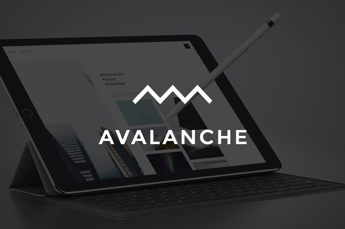 高质量现代在线商店简约网站模版 Avalanche PSD