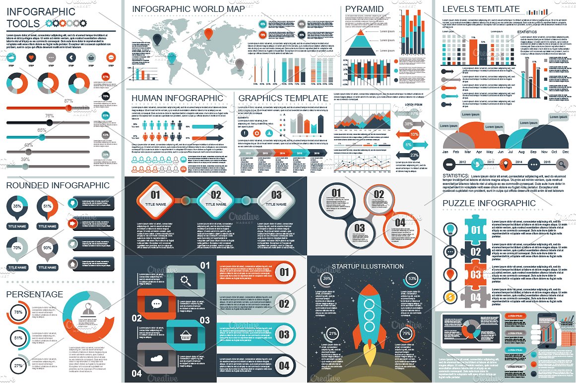 Infographic Elements Mega Bund