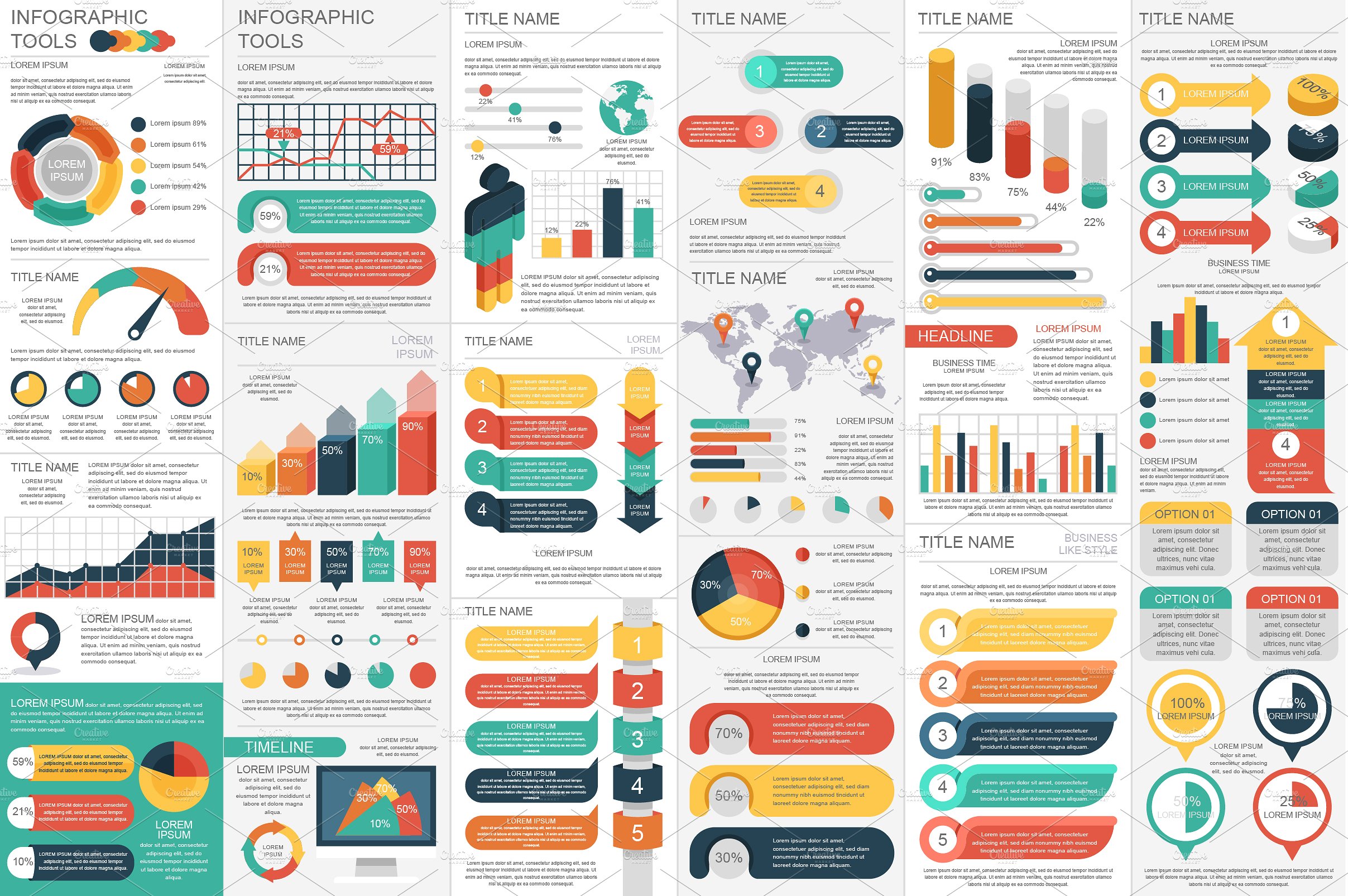 Infographic Elements Mega Bund