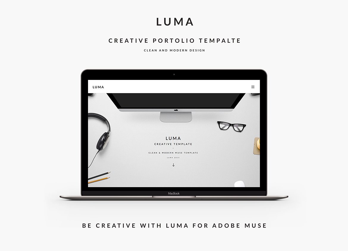 现代而干净创意多用途单页视差网站模板 LUMA - Crea