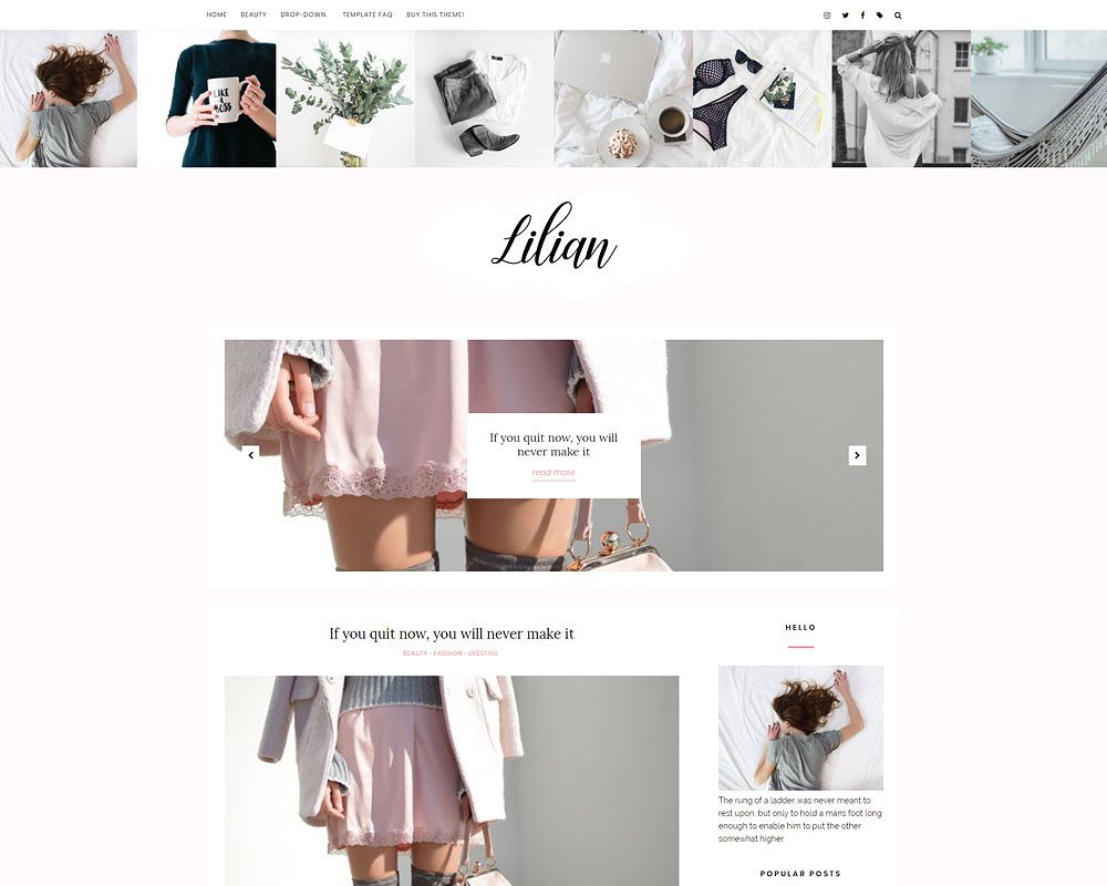Blogger Template - Lilian