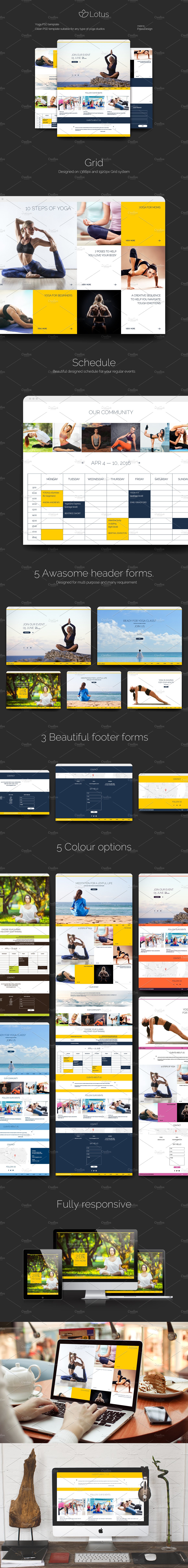 Lotus - Yoga PSD Template