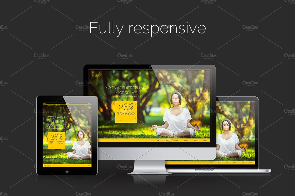 Lotus - Yoga PSD Template