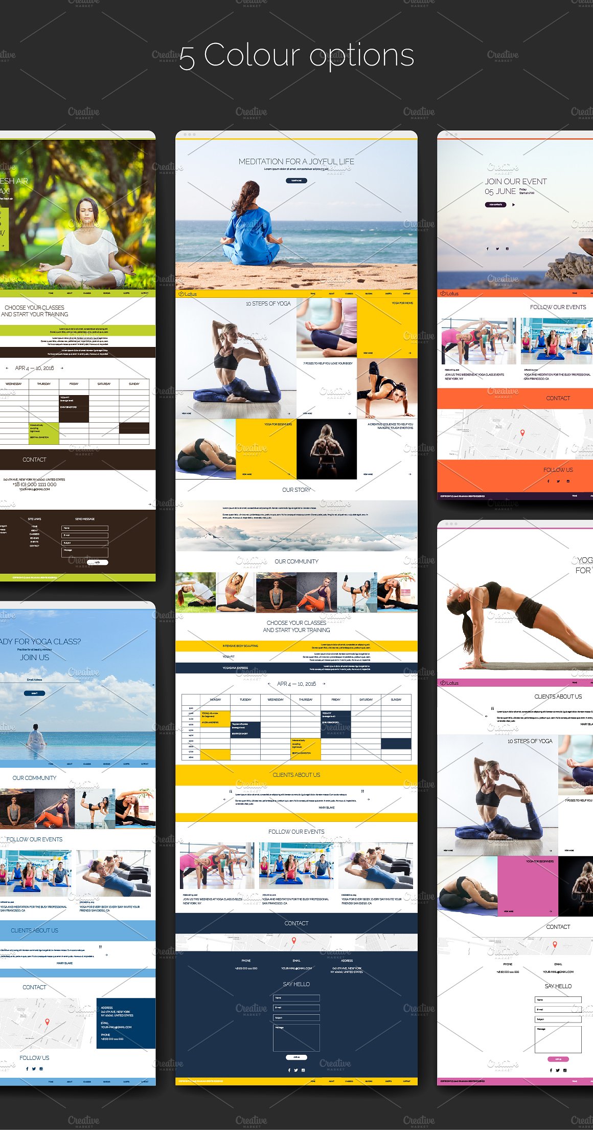 Lotus - Yoga PSD Template