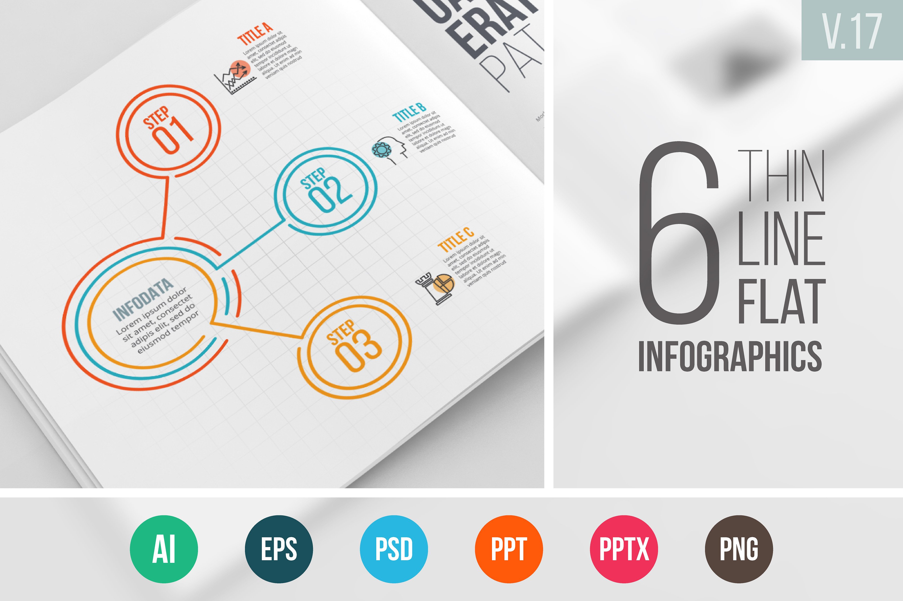 Linear elements for infographi