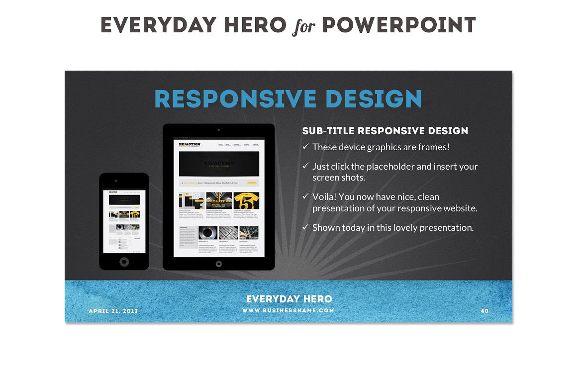 Everyday Hero Powerpoint HD Te