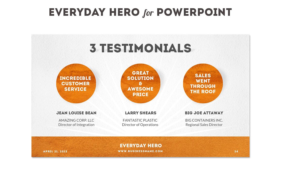 Everyday Hero Powerpoint HD Te