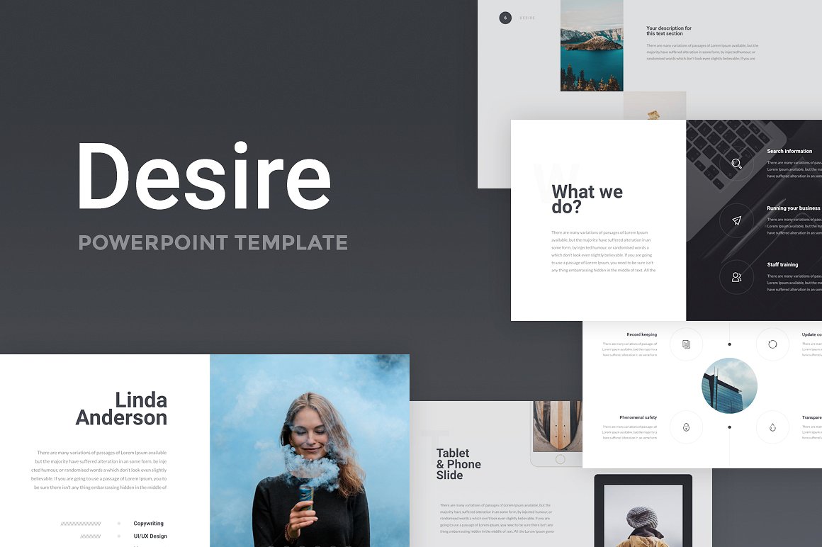 Desire PowerPoint Template G