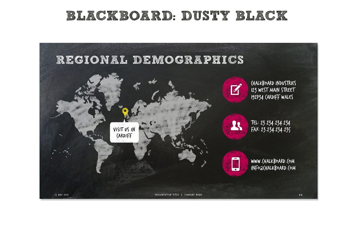 Chalkboard PPT Presentation Te