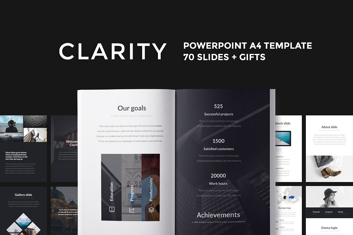 A4 - Clarity PowerPoint Templa