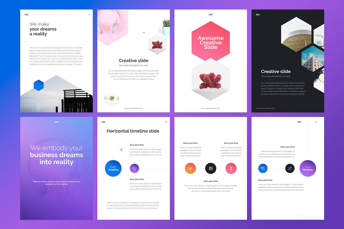 A4 - IRIS PowerPoint Template