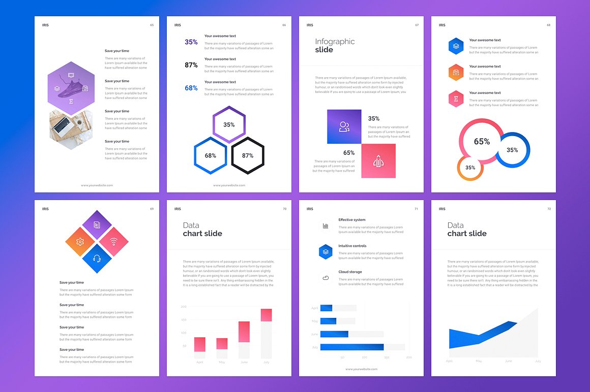 A4 - IRIS PowerPoint Template