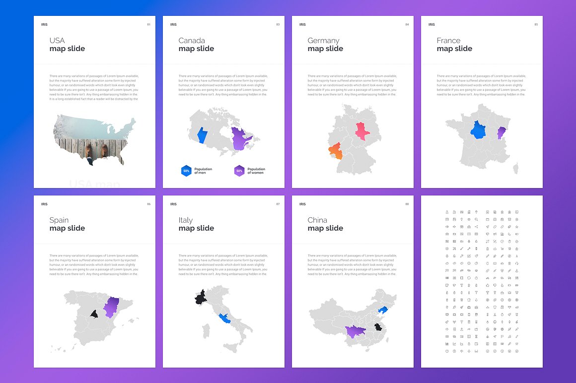 A4 - IRIS PowerPoint Template