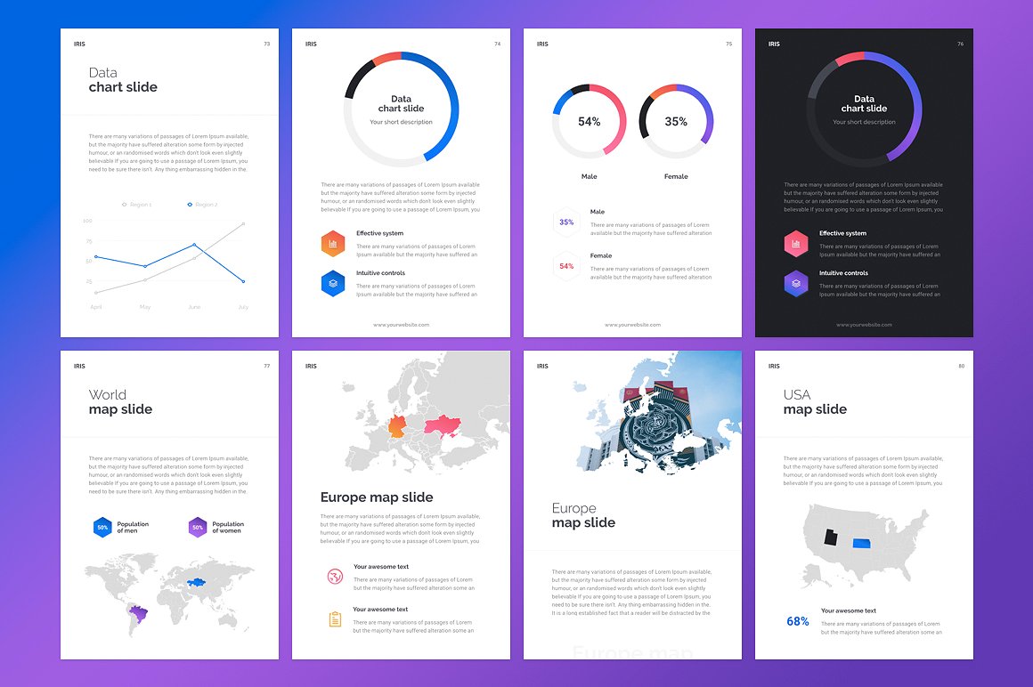 A4 - IRIS PowerPoint Template