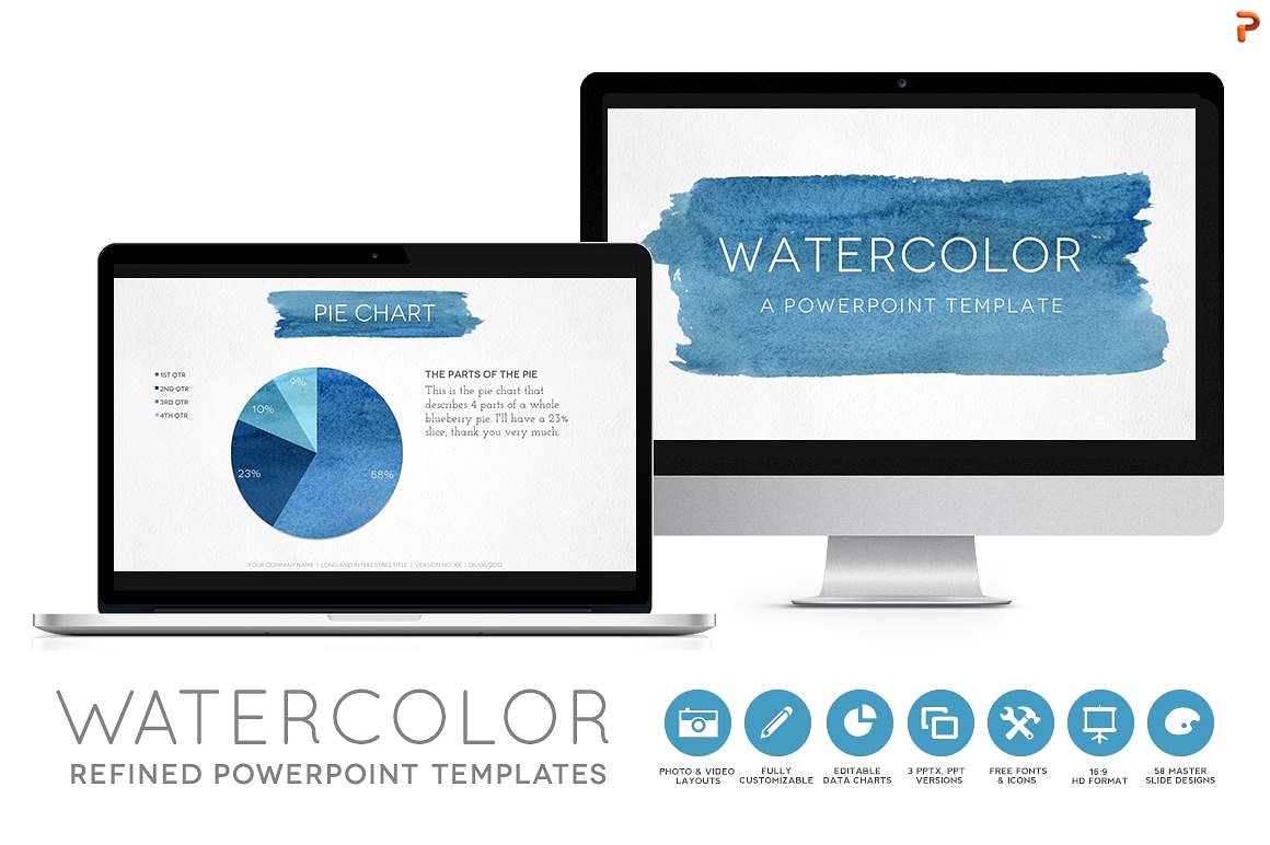 Watercolor Powerpoint Template