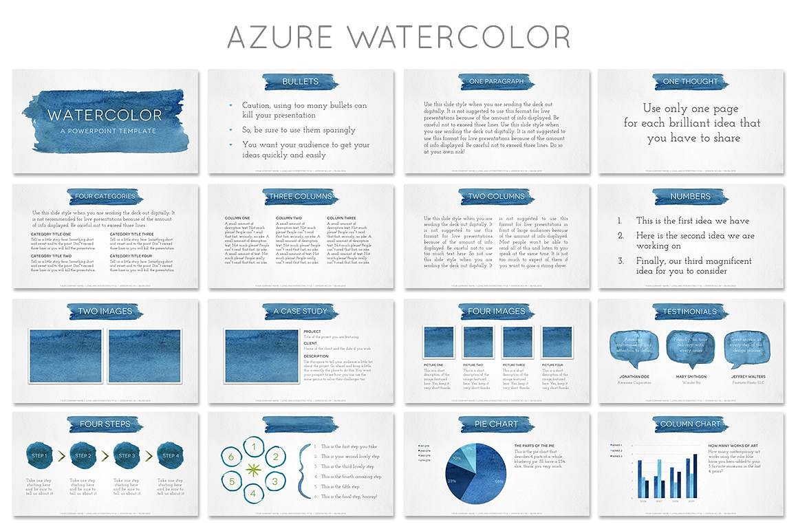 Watercolor Powerpoint Template