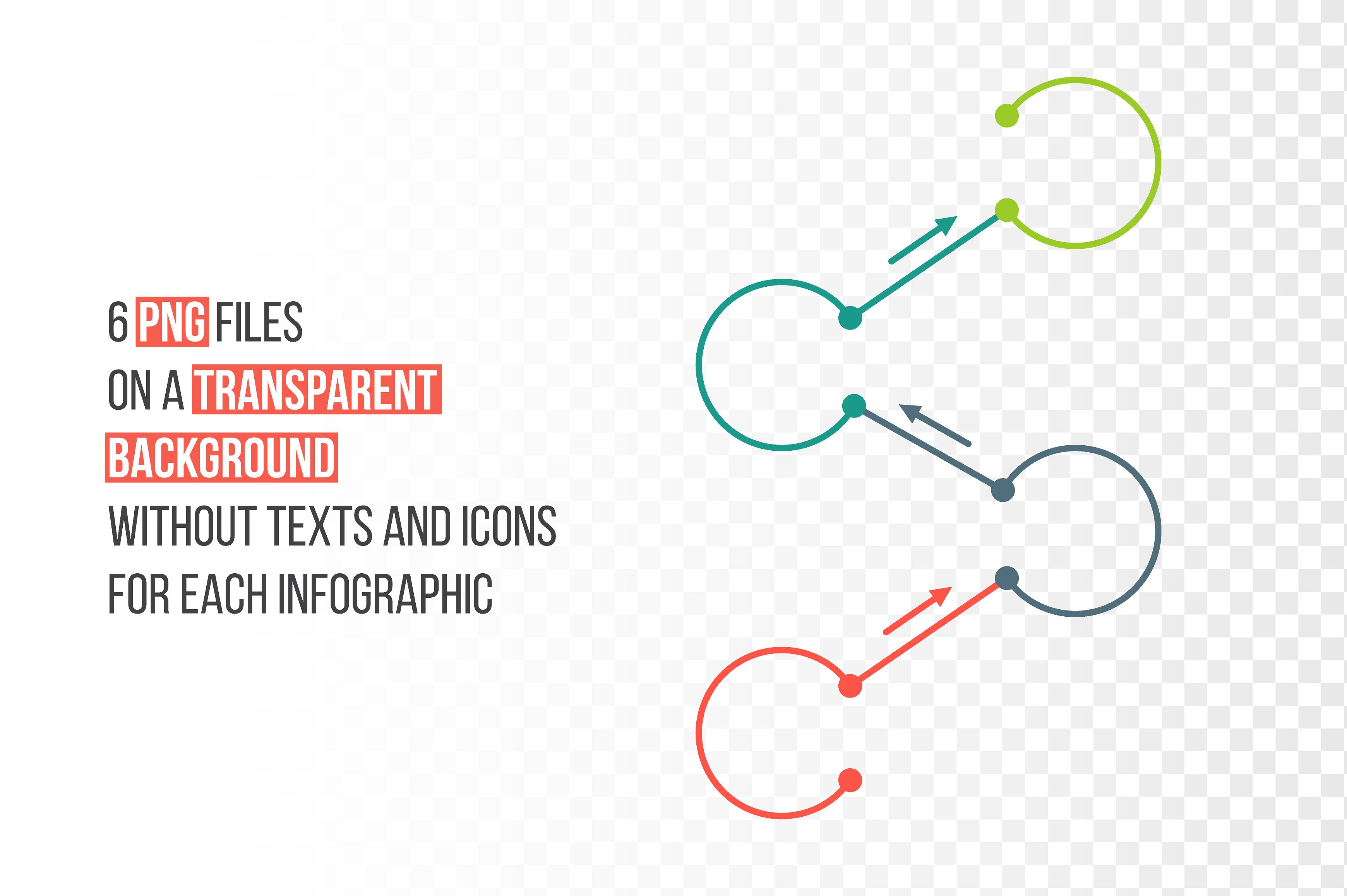 Line flat elements for infogra