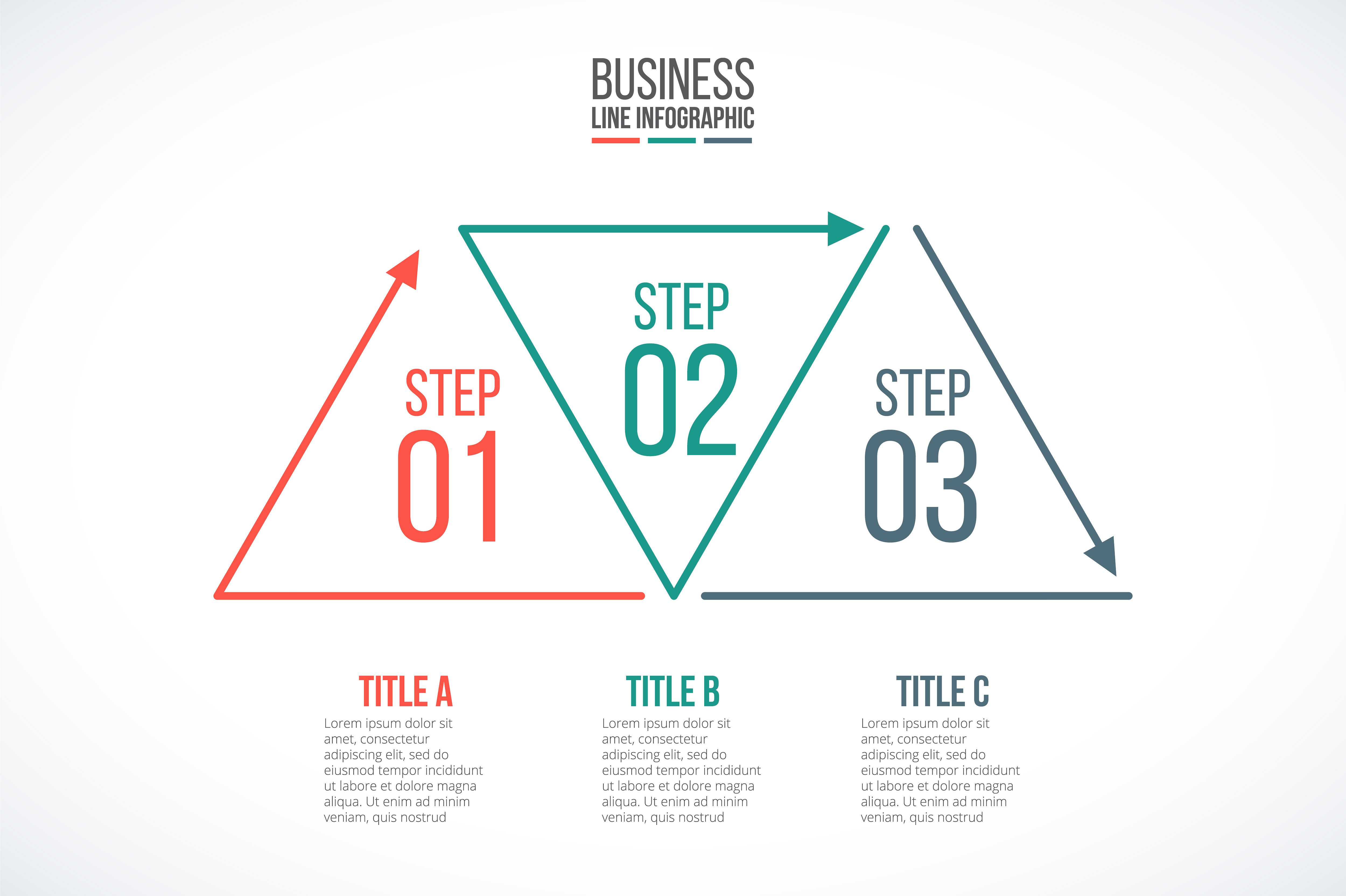 Line flat elements for infogra