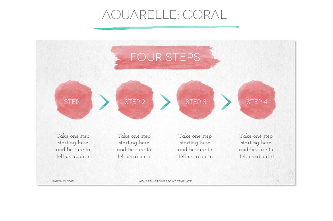 Aquarelle Powerpoint Template