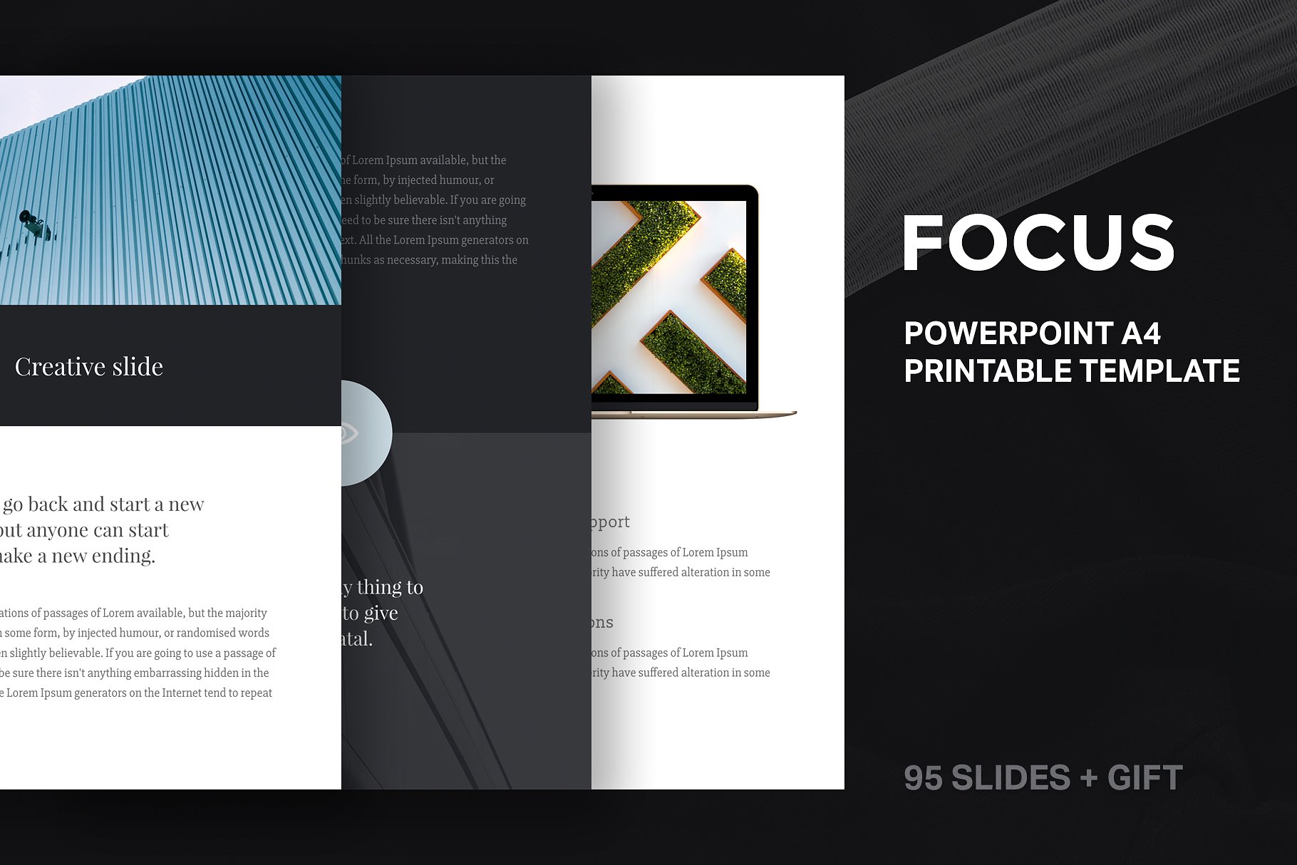 A4 - Focus PowerPoint Template