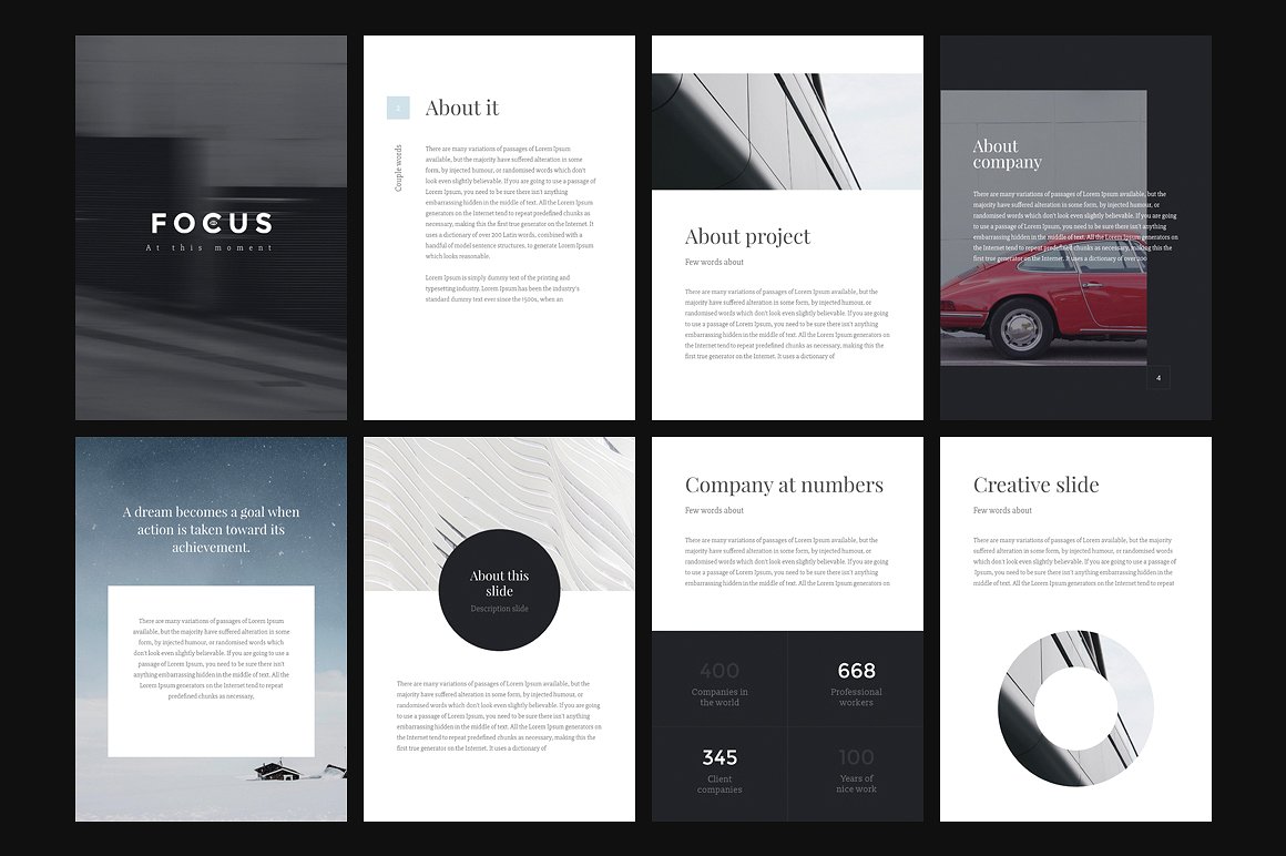 A4 - Focus PowerPoint Template