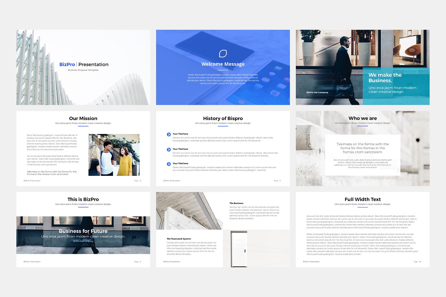 BizPro. Google Slides Template