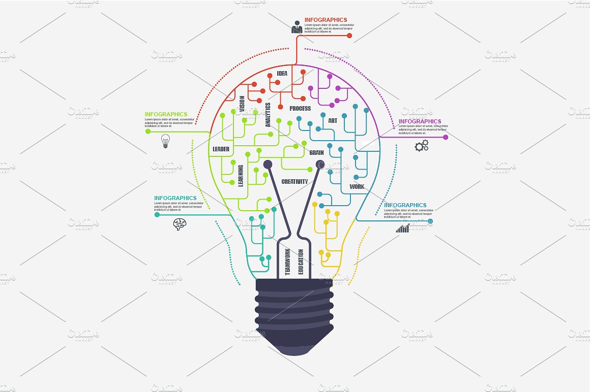 Thin Line Business Infographic