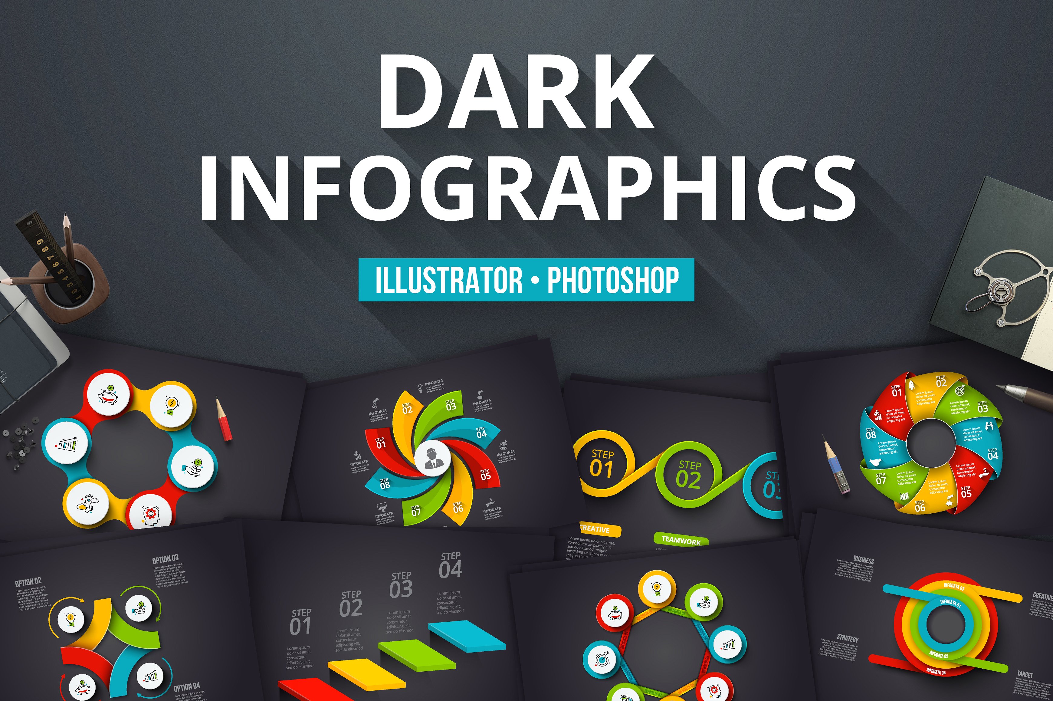 Dark infographics