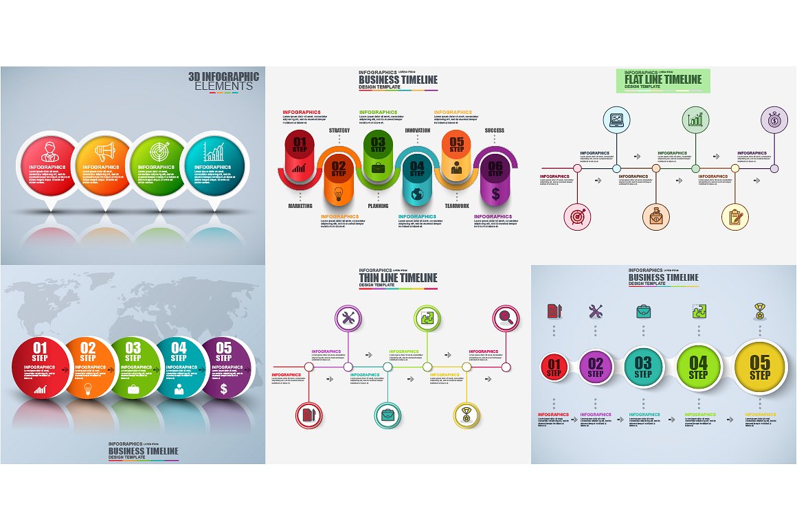 Pack Infographic Elements