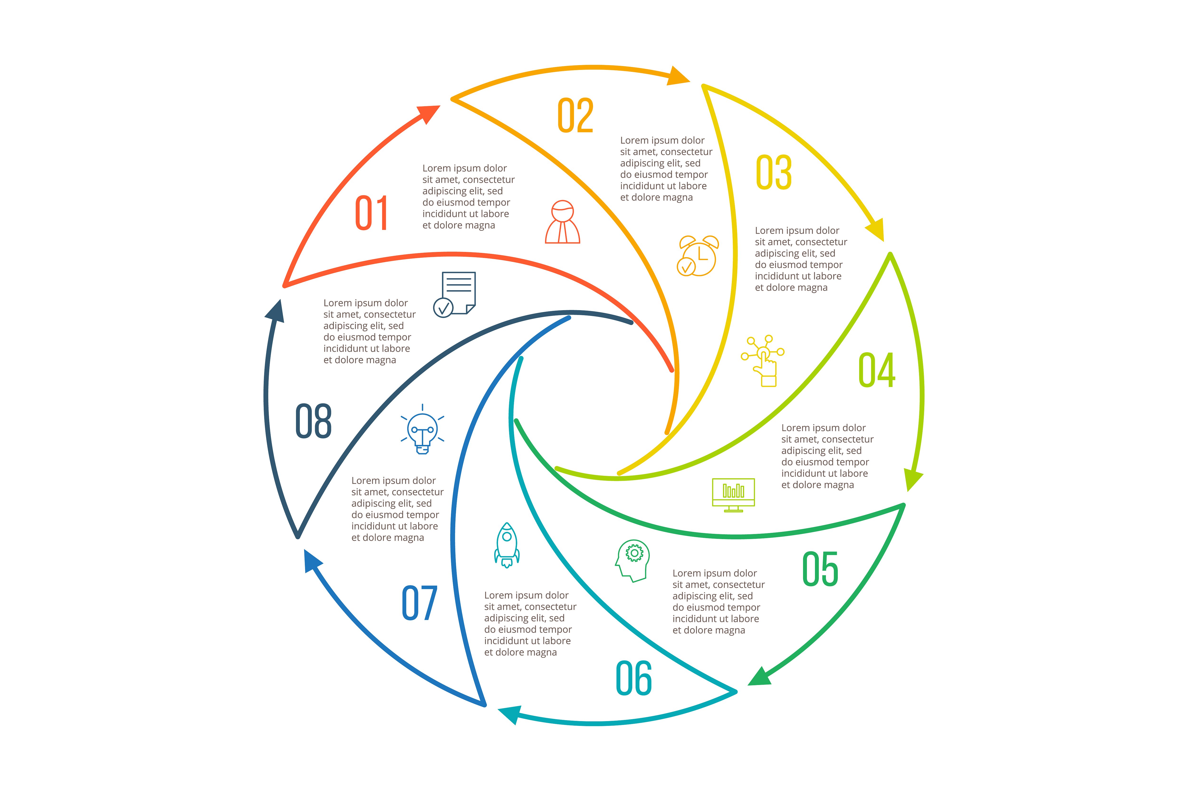 Linear elements for infographi