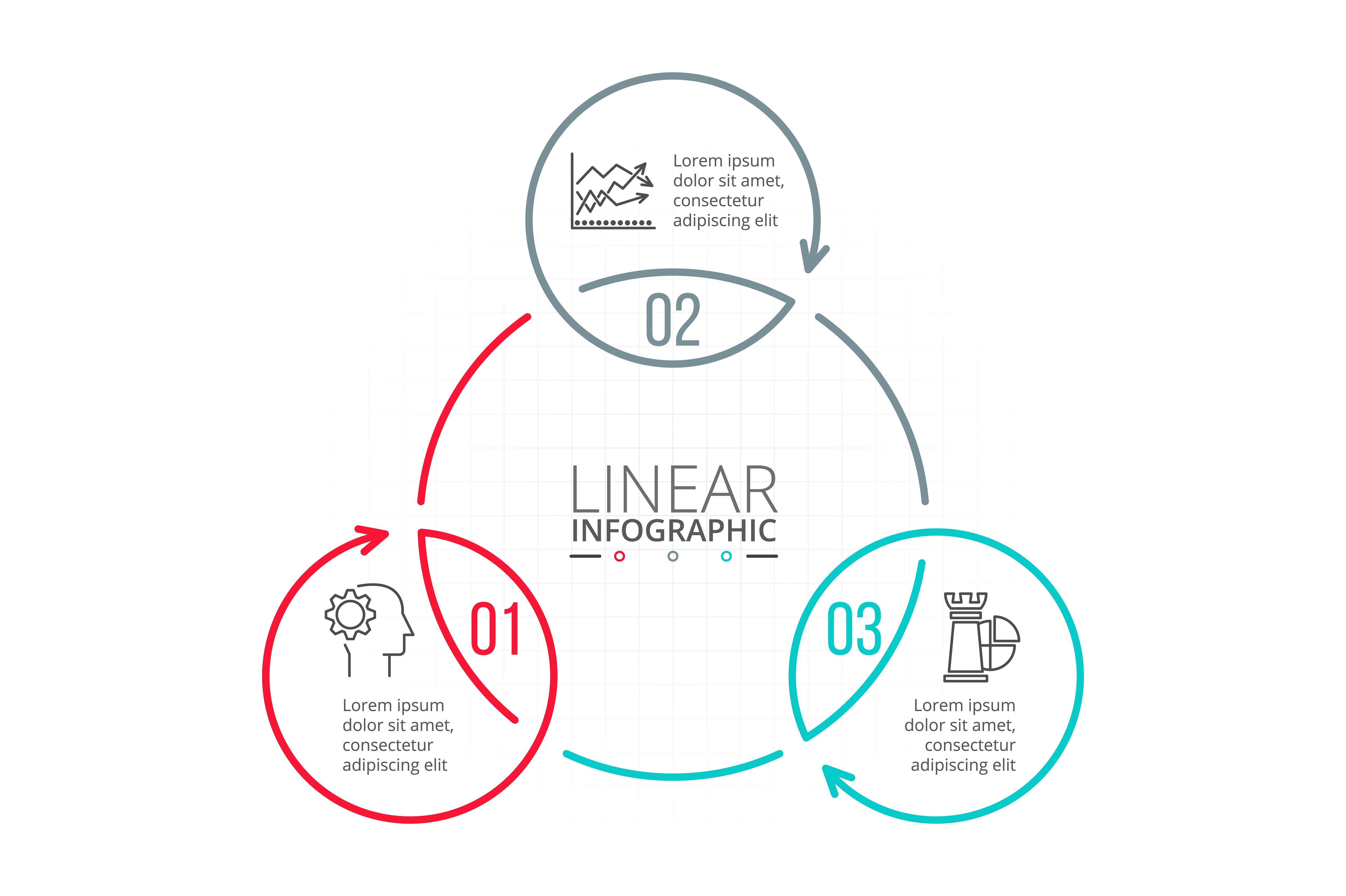 Linear elements for infographi