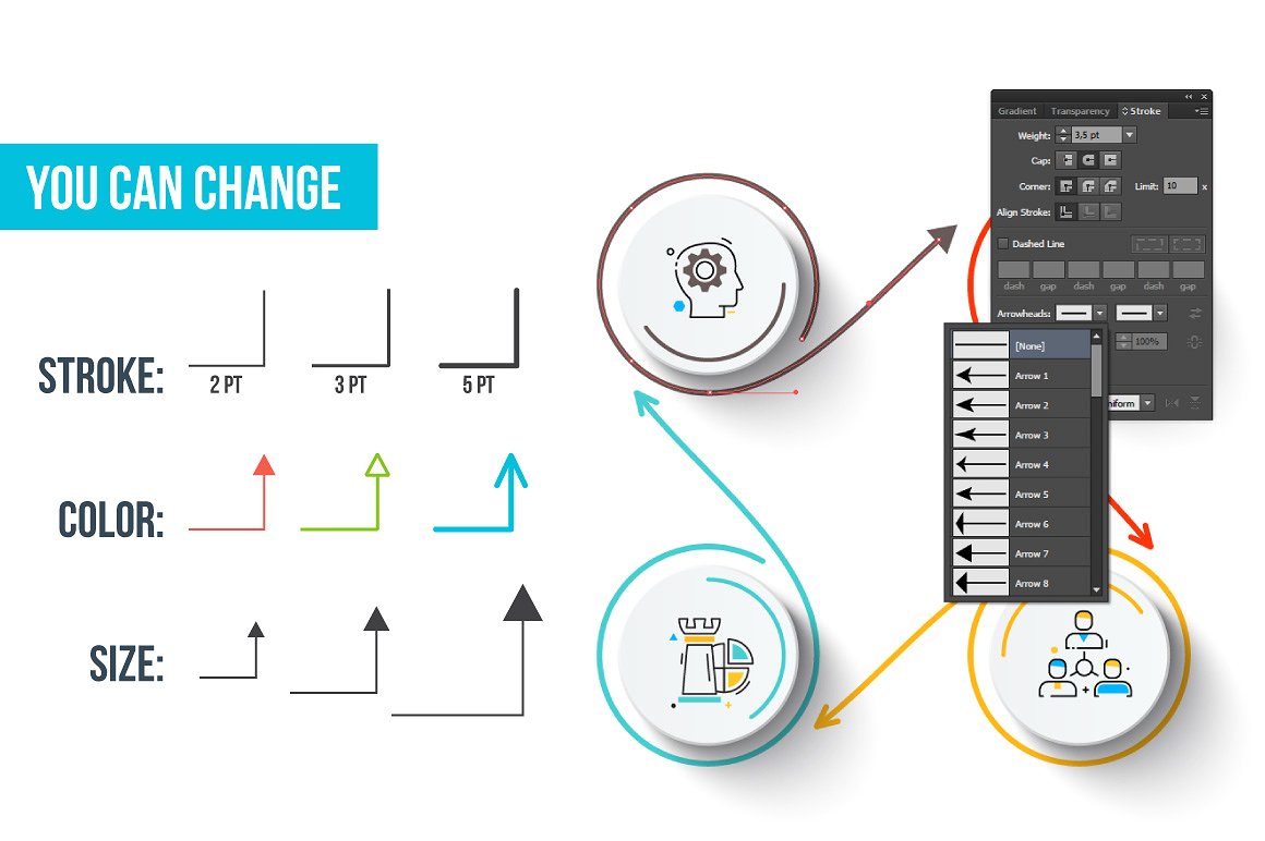 Сlean infographic templates