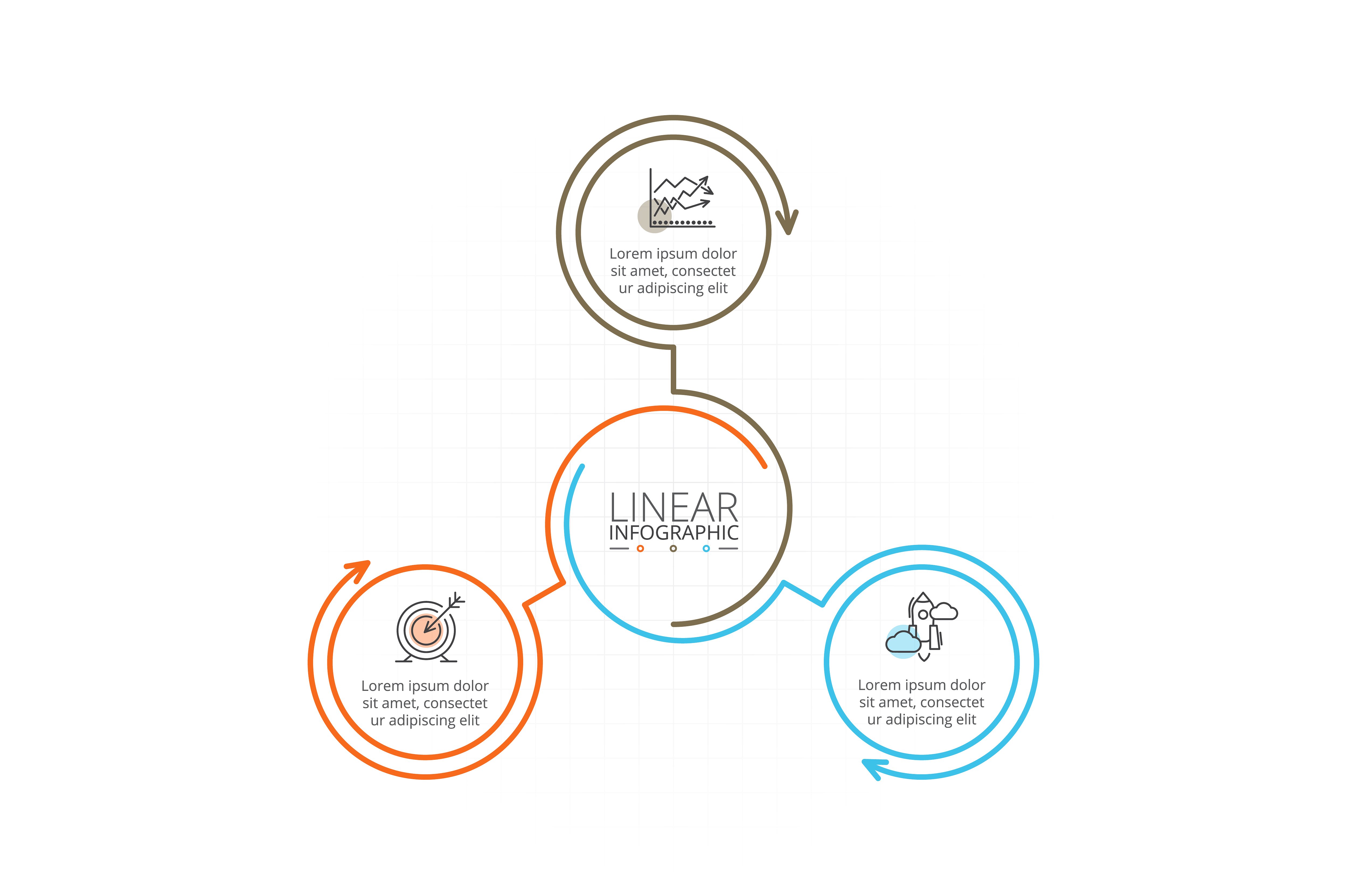 Linear elements for infographi